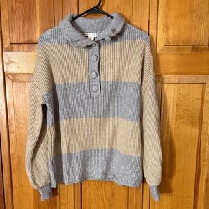 Christian Siriano Gray Knit Sweater